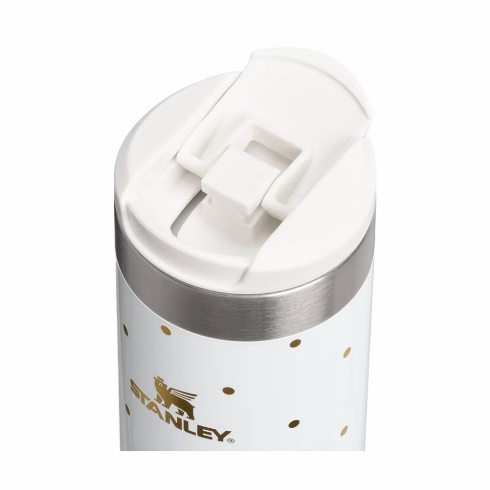 Stanley 16 oz Stainless Steel Aero Light Transit Bottle - White and Gold - NWT